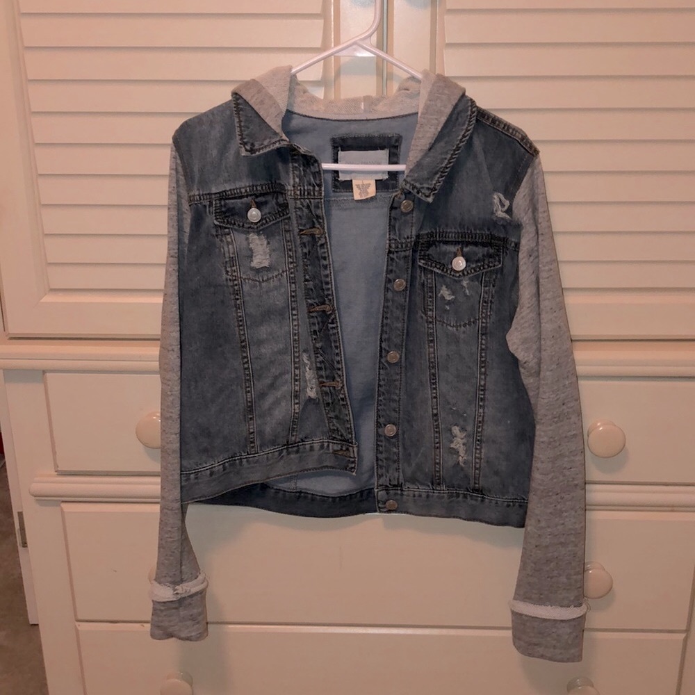 Jean Jacket with hoodie